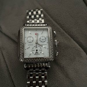 MICHELE
Deco 18mm Stainless Steel Diamond Bracelet Watch